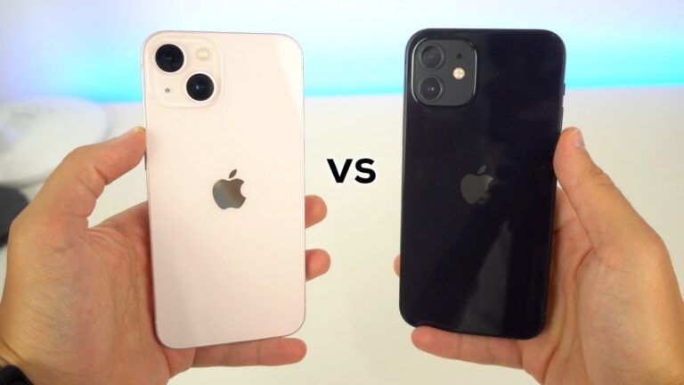 Comparacion iphone 12 y 13