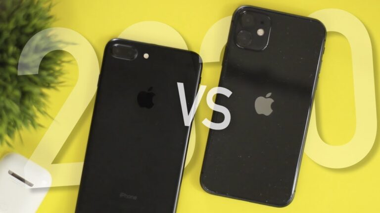 Comparacion iphone 7 y 11