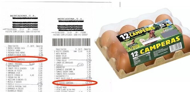 Comparativa de precios: ¿Cuánto cuestan los 12 huevos en Mercadona?